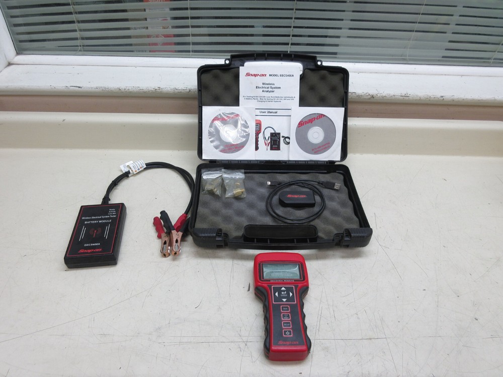 Snap On EECS400A Wireless Electrical Battery System Analyzer w/ Case Used