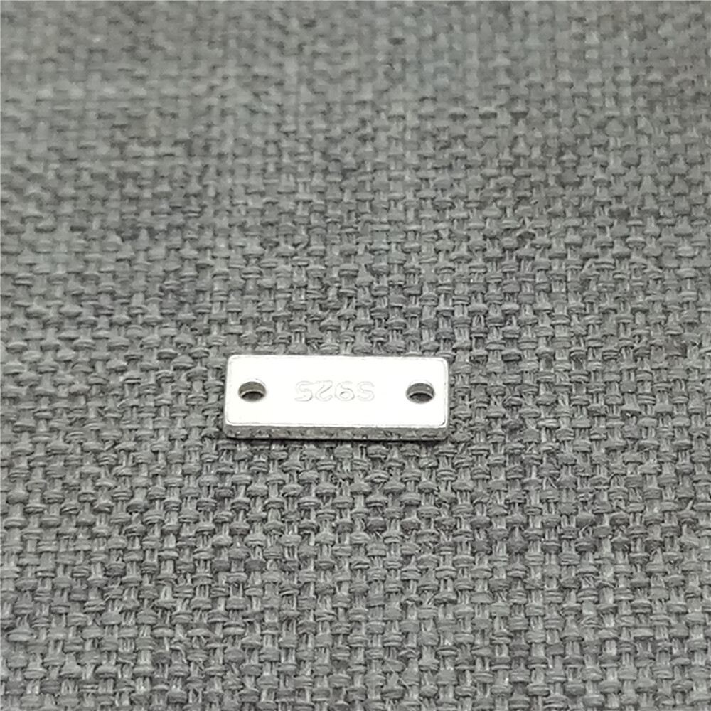 20 Sterling Silver Bar Connectors 925 Silver Rectangle Quality Tag for Extension