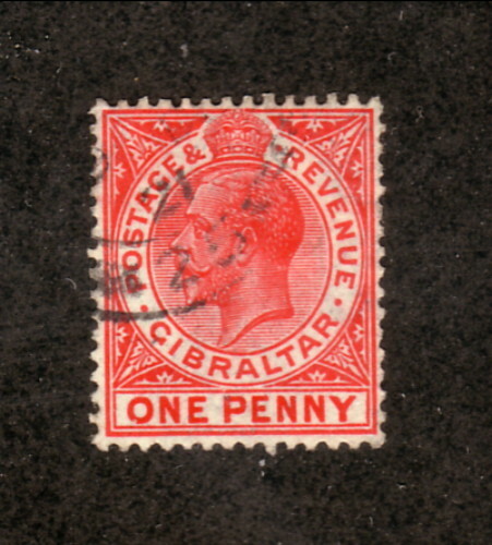 1921 Gibraltar #77 Used King George V