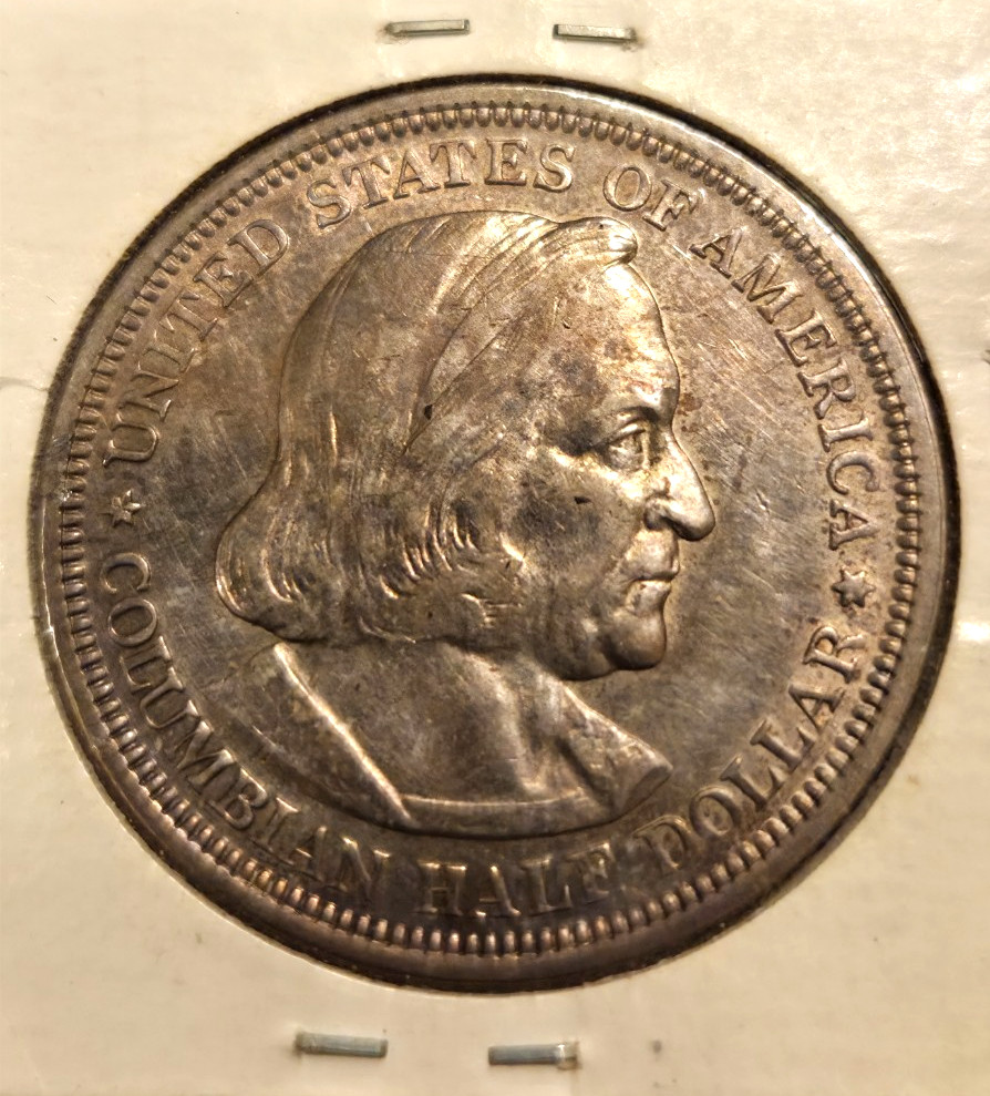 1892 Columbian Exposition Commemorative SILVER Half Dollar