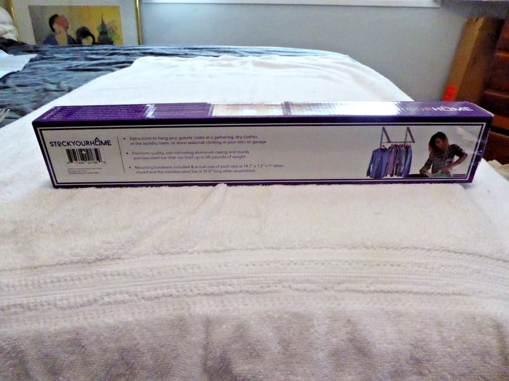 Retractable Clothes Rack | Wall-Mounted Hanger for Space-Saving New