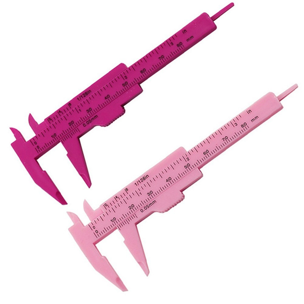 Calipers Lightweight Measuring Tools Pink/Rose Red Plastic Woodworking