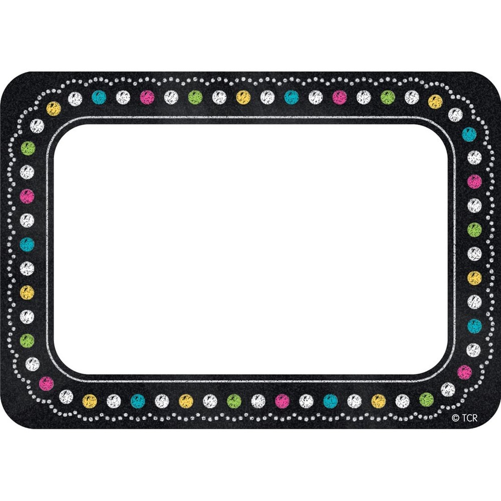 Chalkboard Brights Name Tags by Teacher Created Resources