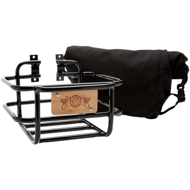 PDW BICYCLE FRONT HANDLEBAR MOUNTED BASKET WITH CARRY BAG