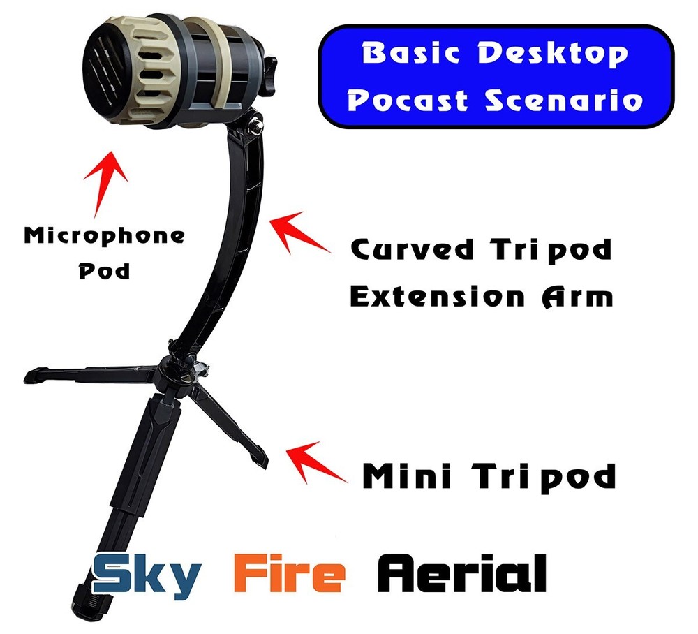 DJI Mic 2 Wireless Microphone Standard Desktop Podcast Interview Handle Holder