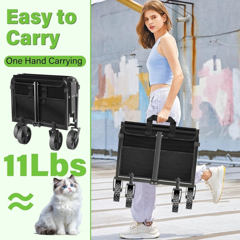 Wagons Carts Foldable Collapsible Wagon Cart W/ Wheels – Folding Foldable Wagon