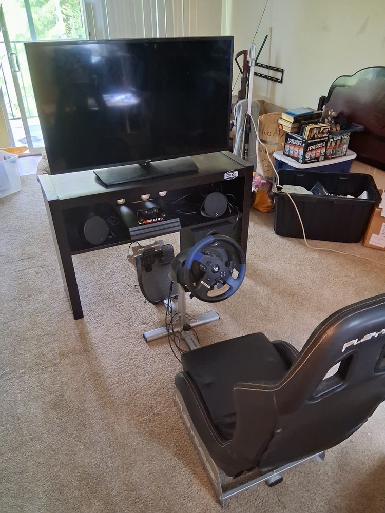 Thrustmaster & Playseat Racing Wheel, Pedals, Racing Seat Simulator Bundle