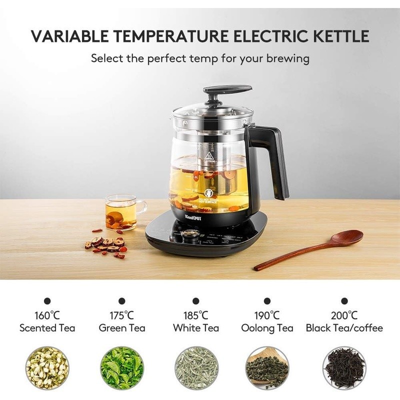 Programmable Electric Kettle Precise Temp Control Multi-Function Tea Maker Kit