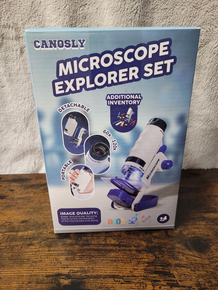 "Canosly" Kid's MICROSCOPE EXPLORER SET MINI MICROSCOPE Free Ship Lower48States