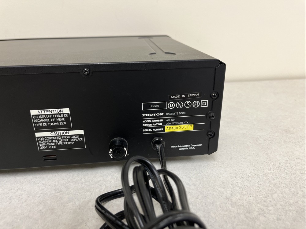 Proton AD-430 Stereo Cassette Deck - Genuine Original