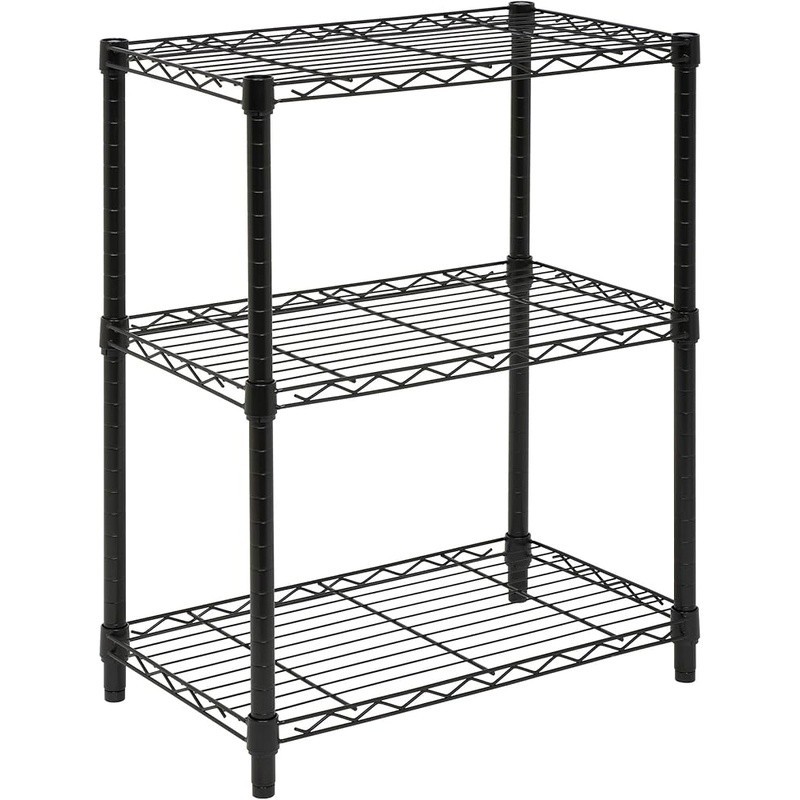 3-Tier Heavy Duty Steel Shelving Unit Adjustable Rust-Resistant Storage Solution
