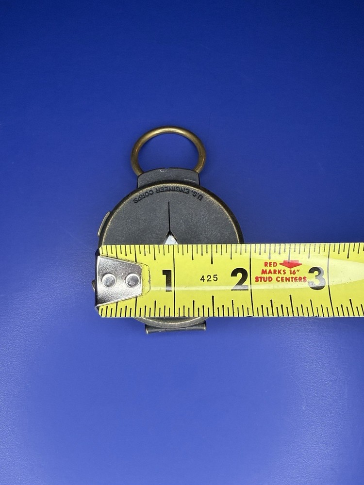 WWI U.S. Engineer Corps Brass Compass + Canvas Pouch – Plan Ltd Neuchatel RARE