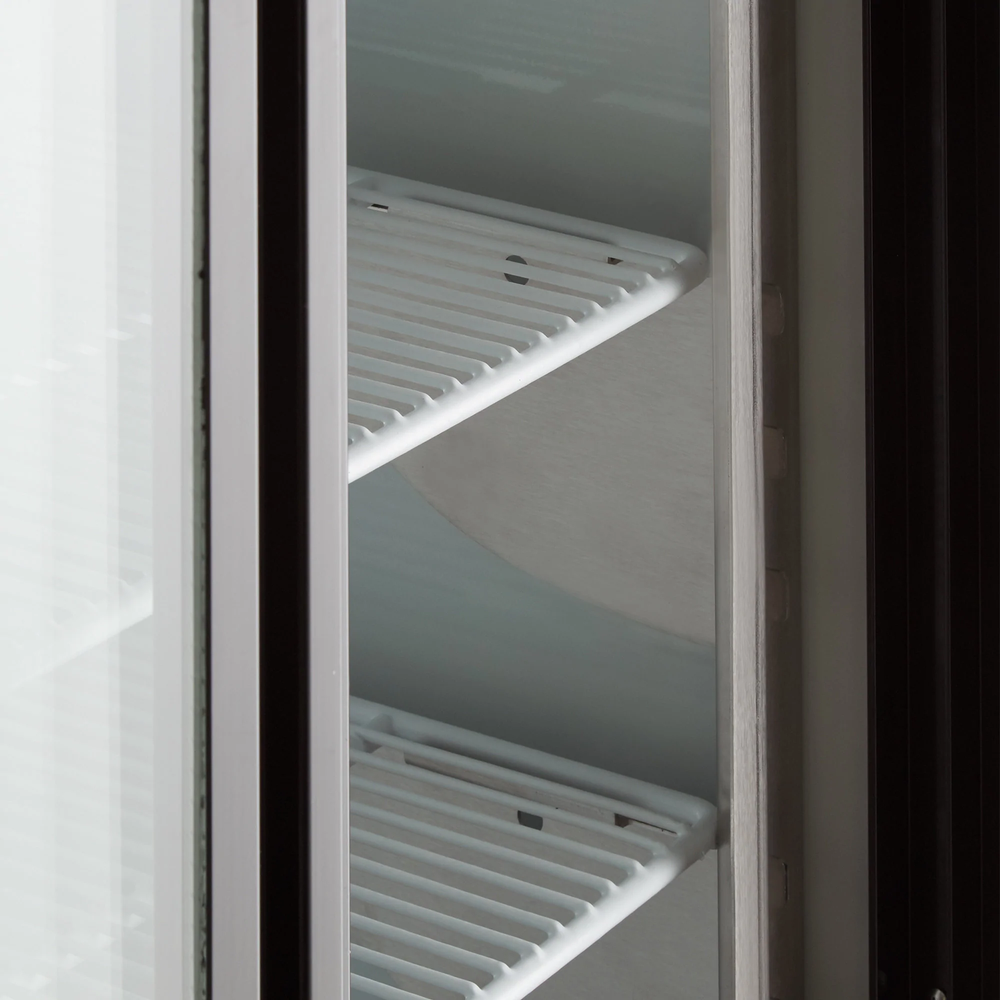 64" White Curved Glass Refrigerated Deli Case