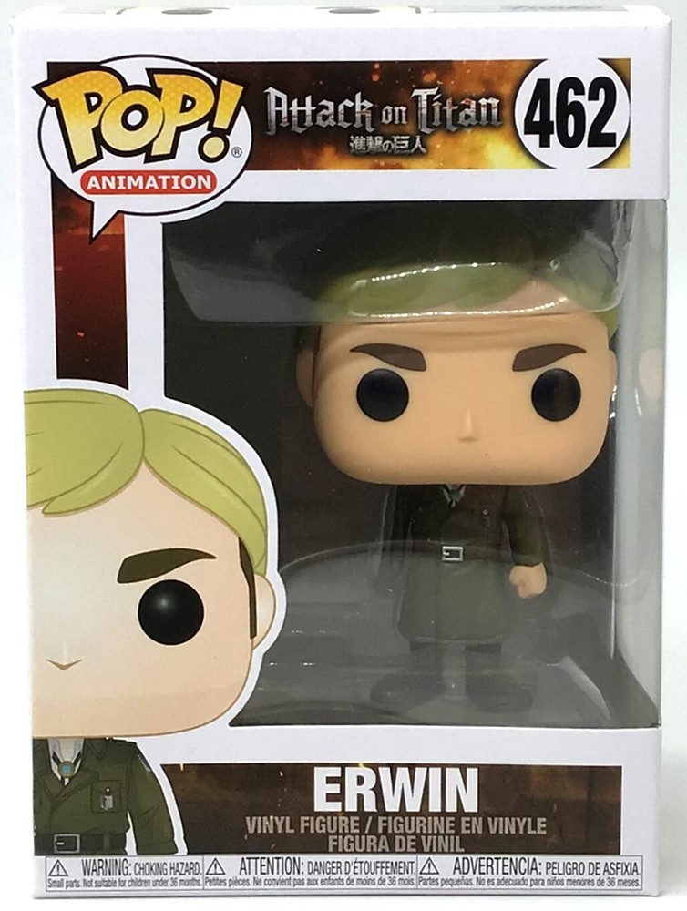 Funko Pop! Animation Attack on Titan Erwin #462 with Pop Protector