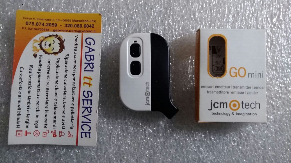 JCM TECH technologies GO MINI EVO 2 Channel Fm 868.35MHz Rolling Code CR2032