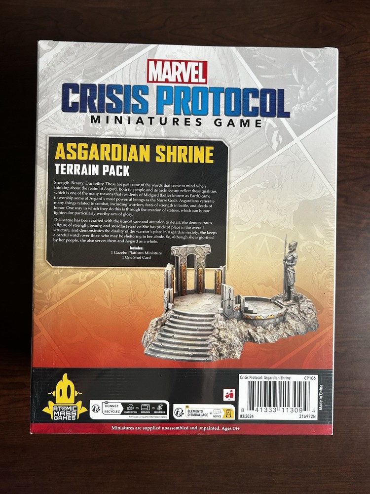 Marvel: Crisis Protocol Asgardian Shrine Terrain Pack Board Game New