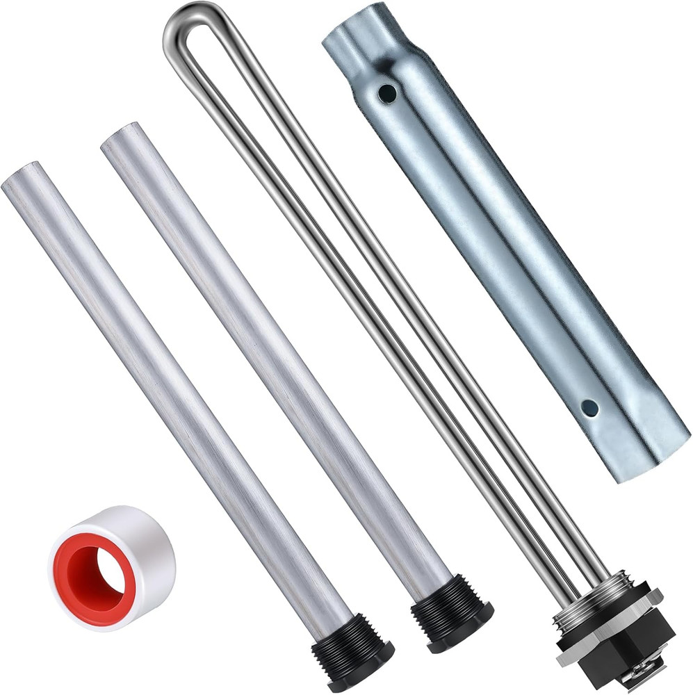 5 Pieces RV Water Heater Elements Include 2 Anode Rod 1 Electric Heater Element