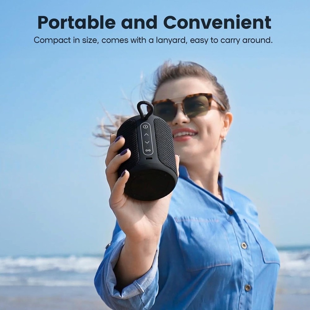 15W Waterproof Bluetooth Speaker with All-Day Battery & Dynamic Lights