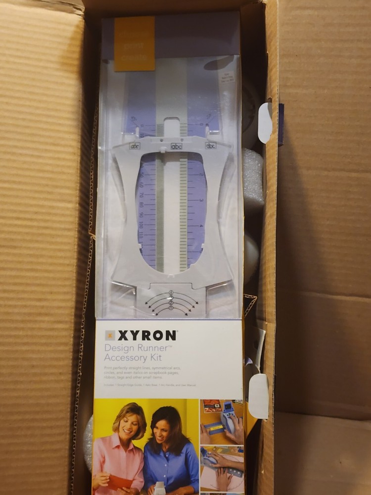 Xyron Design Runner Handheld Craft Printer + Accessory Kit + 3 Disc Starter ++