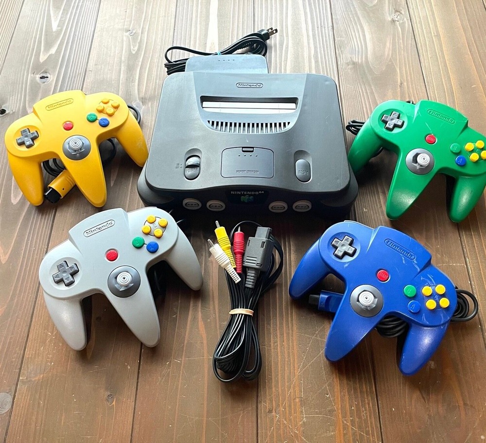 Authentic Nintendo 64 Console Add AV Cables N64 Controller(s) JPN Ver. TESTED