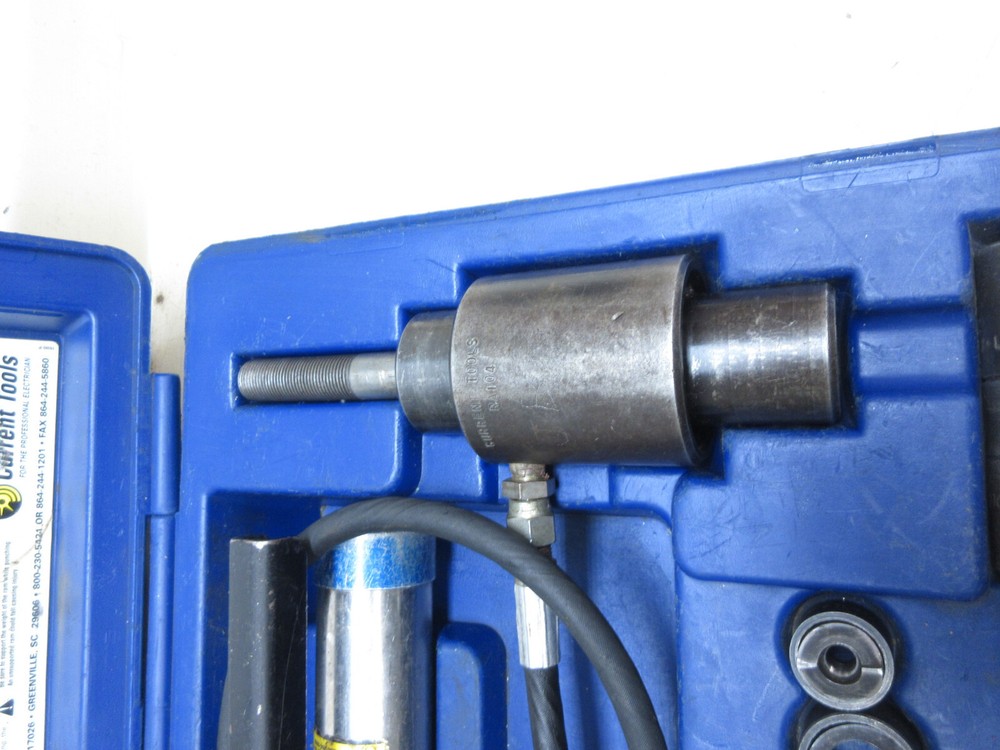 Current Tools 152PM 1/2' - 2" Hydraulic Knockout Punch / Driver Set Used