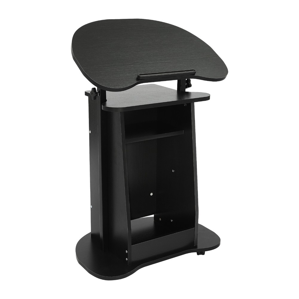 Portable Height Adjustable Presentation Stand with Rolling Wheels
