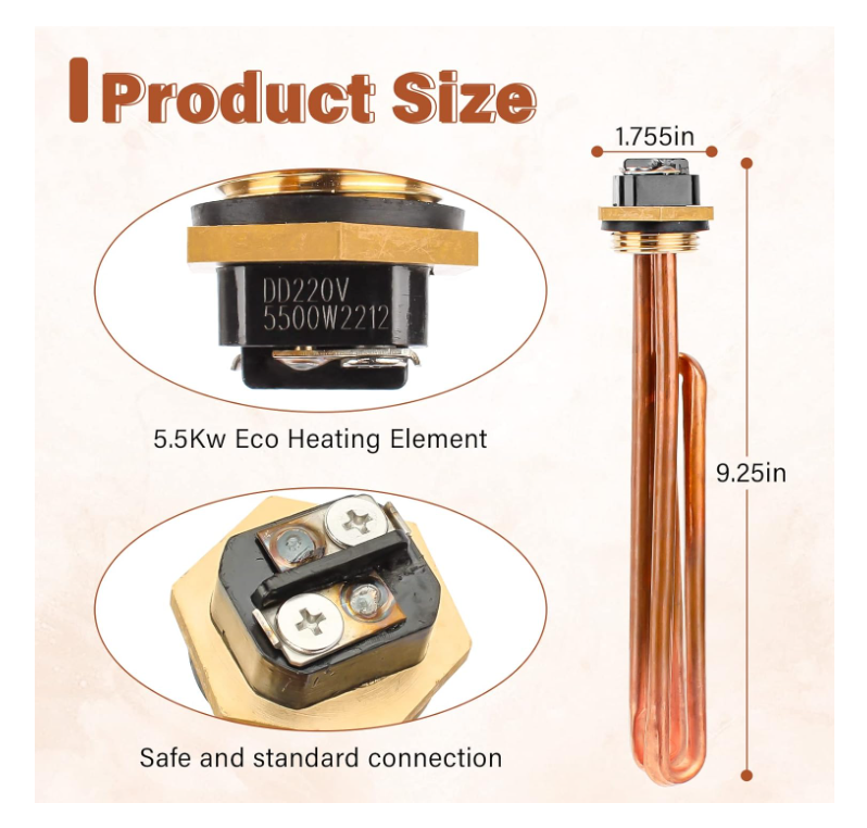 Heating Element Replacement Electric Tankless Water Heater for Eco Smart Eco 6 8