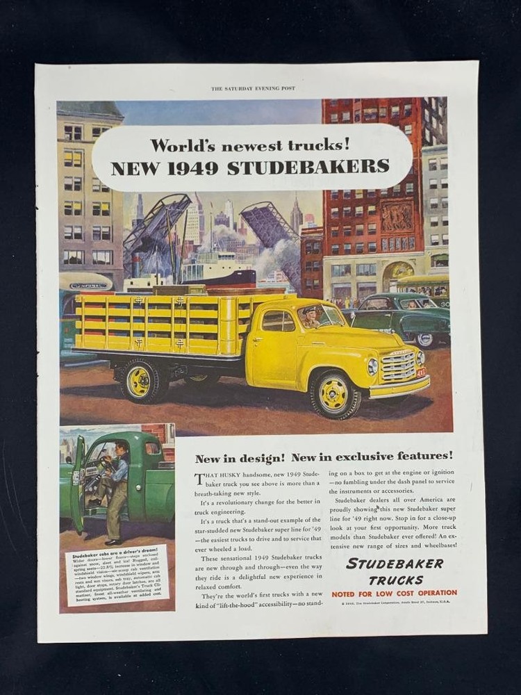 Magazine Ad* - 1949 - Studebaker Trucks - (#1)