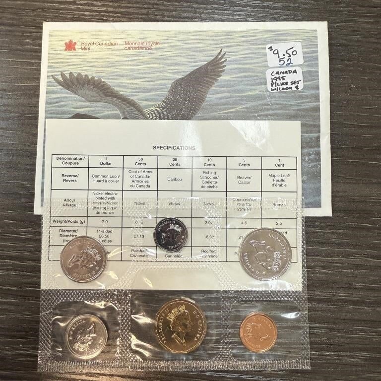 1995 Canada Proof Like Mint Set Uncirculated