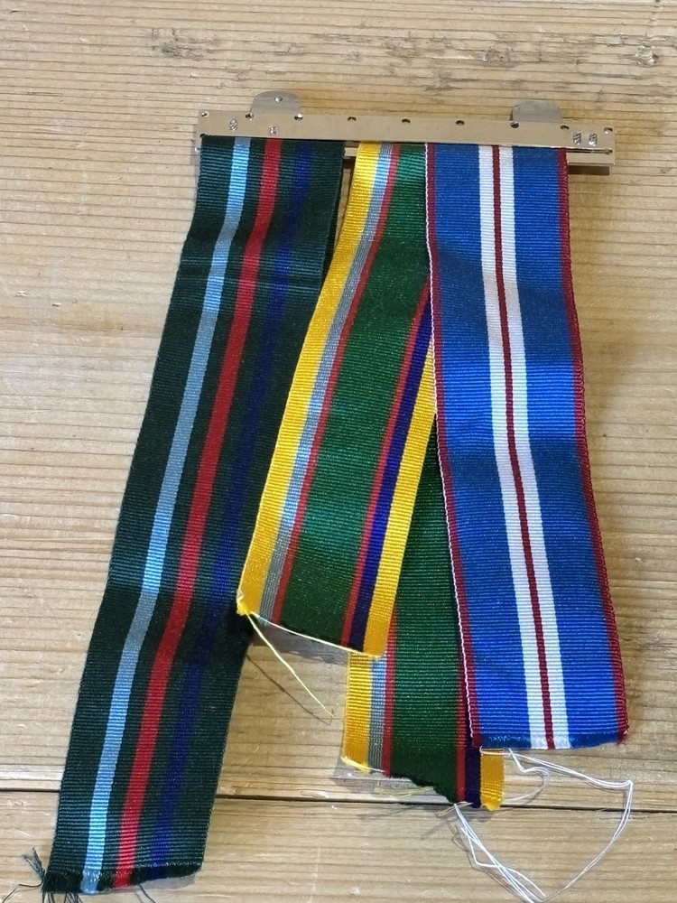 Military Brooch With Ribbons