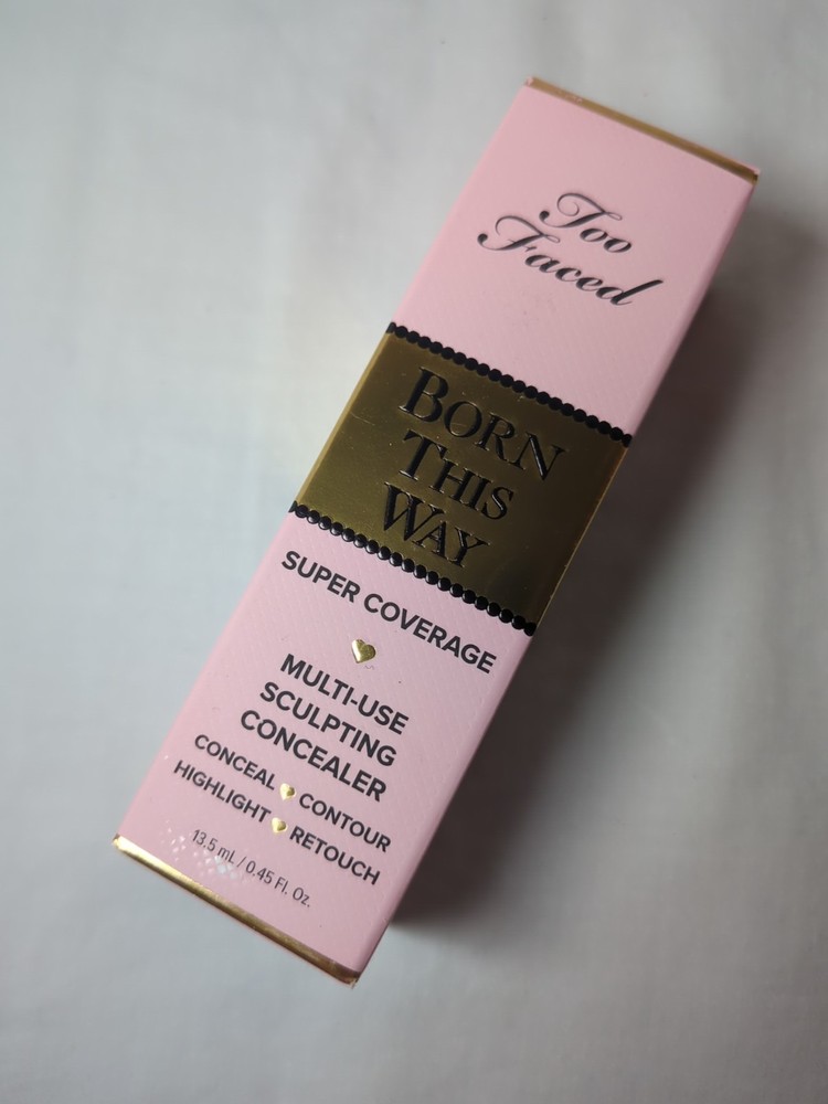 Too Faced Born This Way Super Coverage Multi Use Concealer Porcelain .45oz New