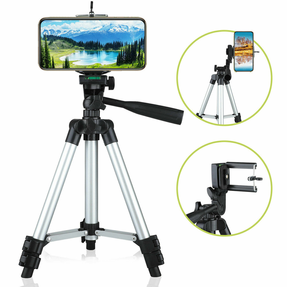 Phone Tripod Stand Adjustable Camera Mount Holder for iPhone