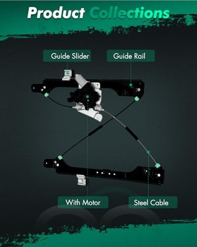 Front Left Driver Side Power Window Regulator with Motor Replacement 751-966