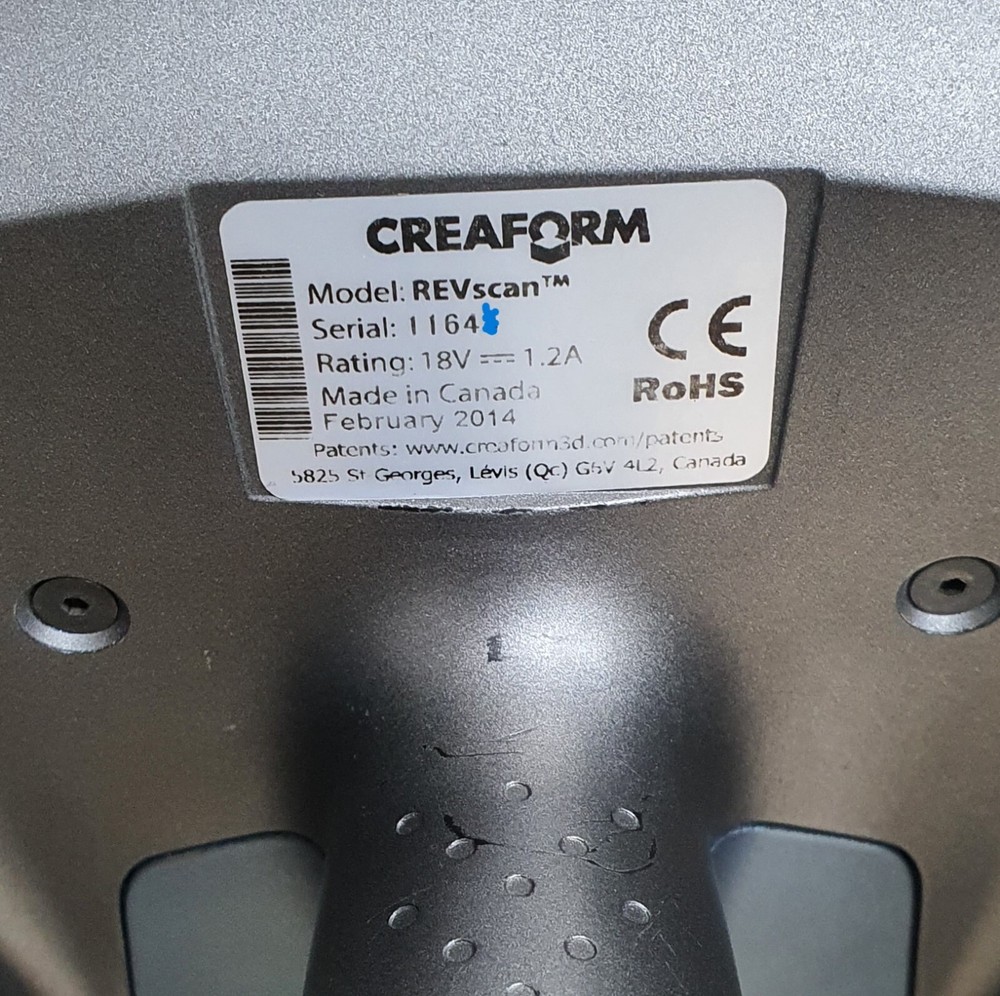 Creaform REVscan Portable 3D Scanner w/ Calibration Plate, Case