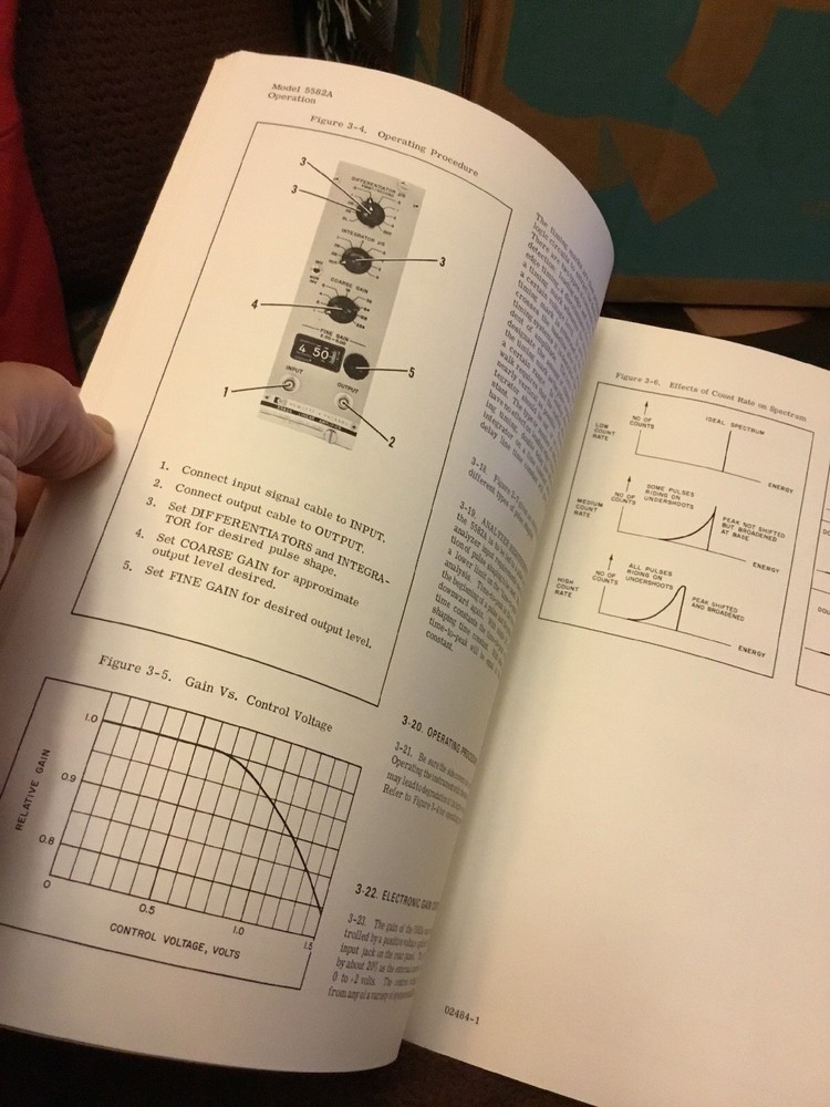 HP 5582A Linear Amplifier Manuel 1968