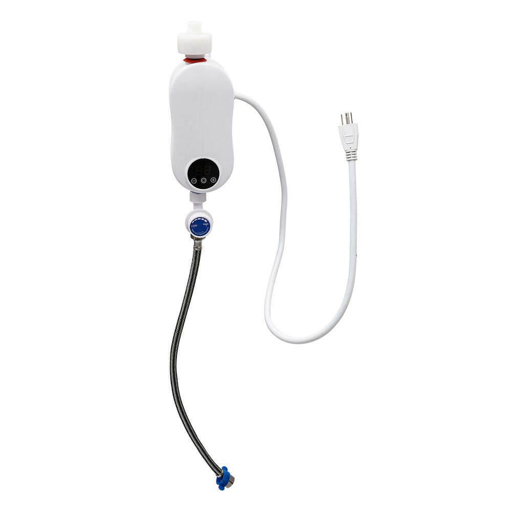 110V Instant Hot Water Heater With Shower Head Tankless Electric Shower 3500W US