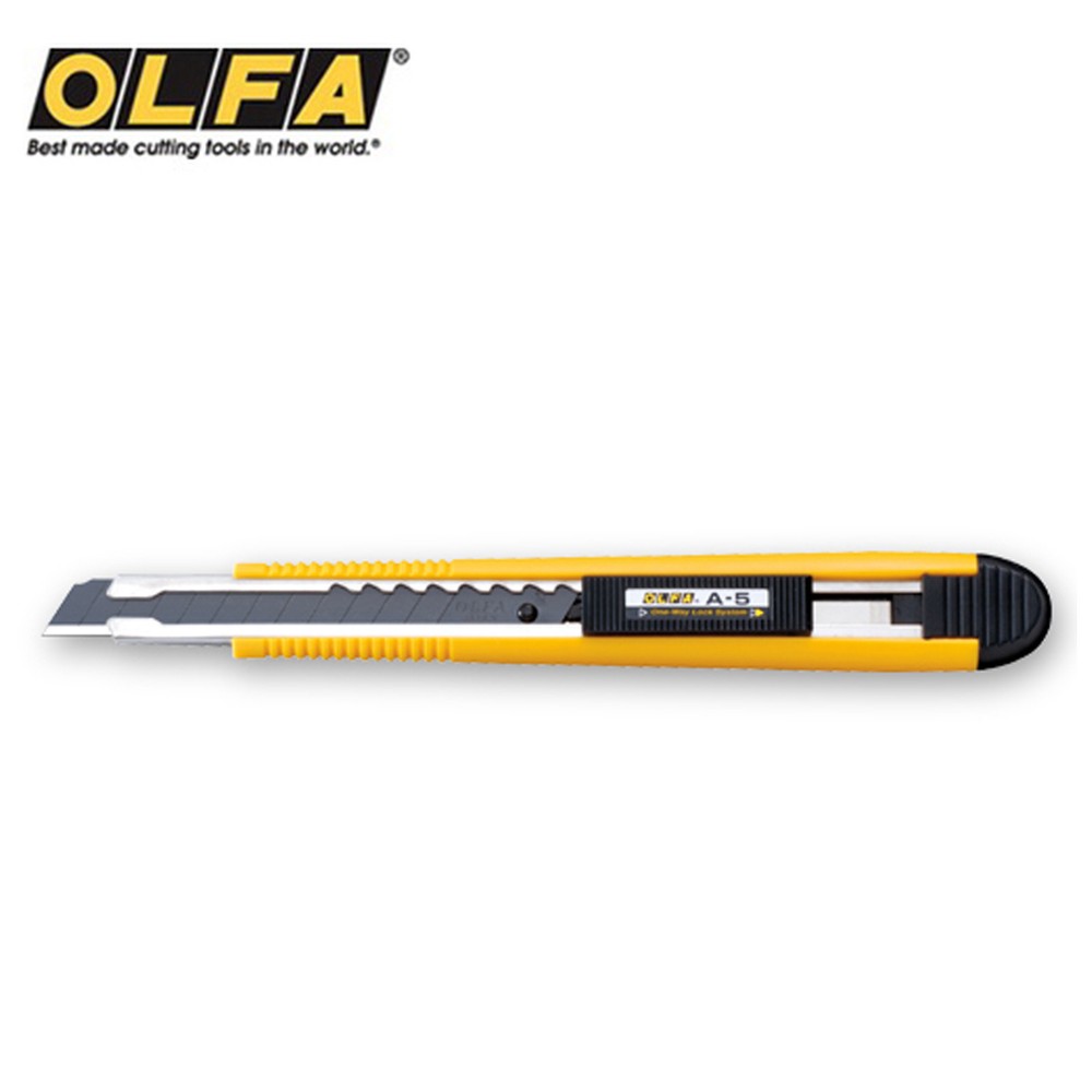OLFA A-5 Standard Duty Featuring a one-way locking system auto-lock model