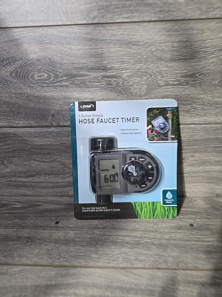 Orbit 1-Outlet Programmable Hose Faucet Timer Watering Sprinkler Timer 56619 NEW