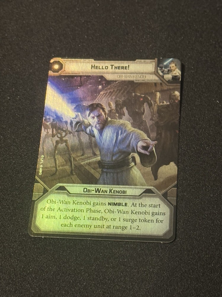 Star Wars Legion Promo Hello There! Obiwan Command Card