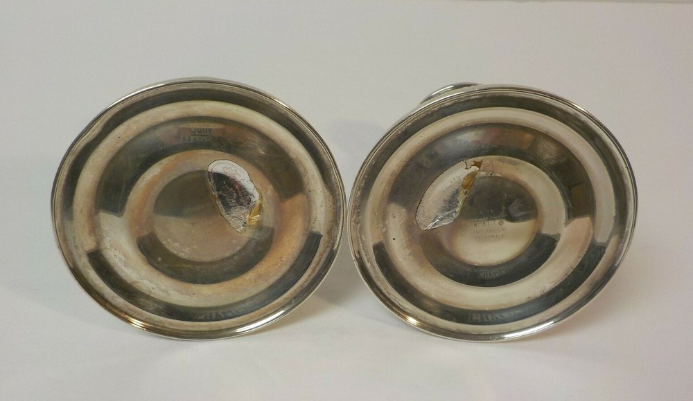 Pair International PRELUDE Sterling Silver 3.25" Candlesticks