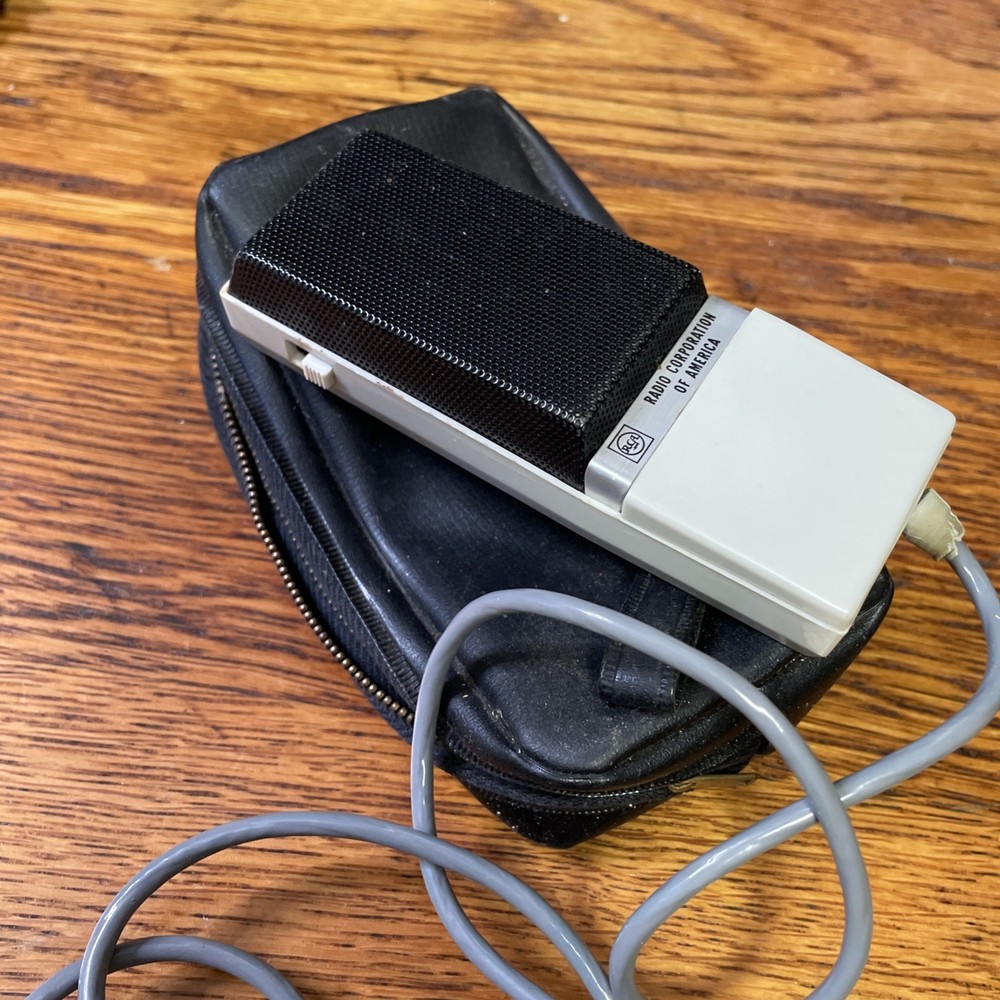 Vintage RCA Microphone for Recorder Case