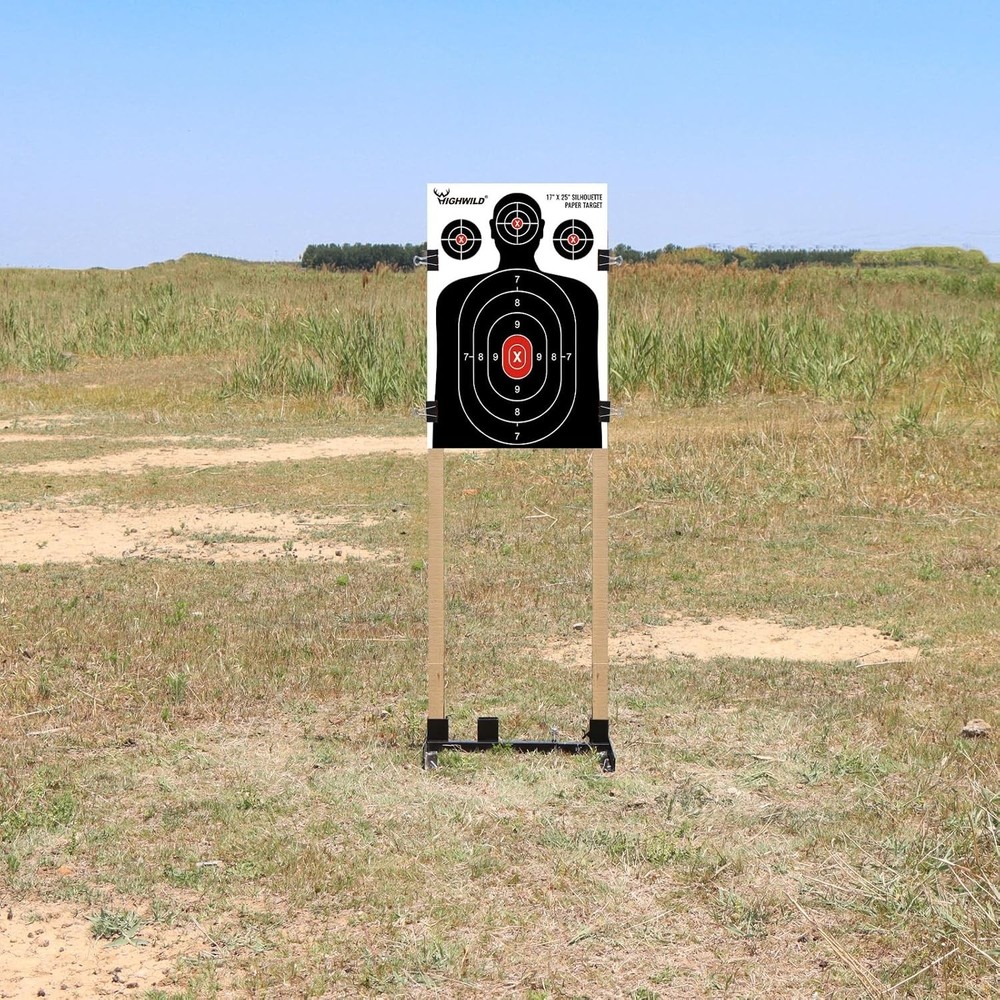 Compact Target Stand Base with Clear Markings for Easy Setup – 1x2 Support