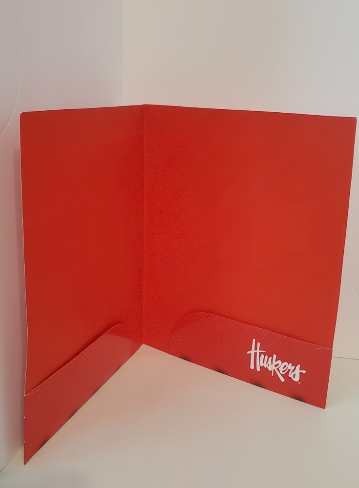 NEBRASKA HUSKERS 2- POCKET FOLDER-SET OF 6