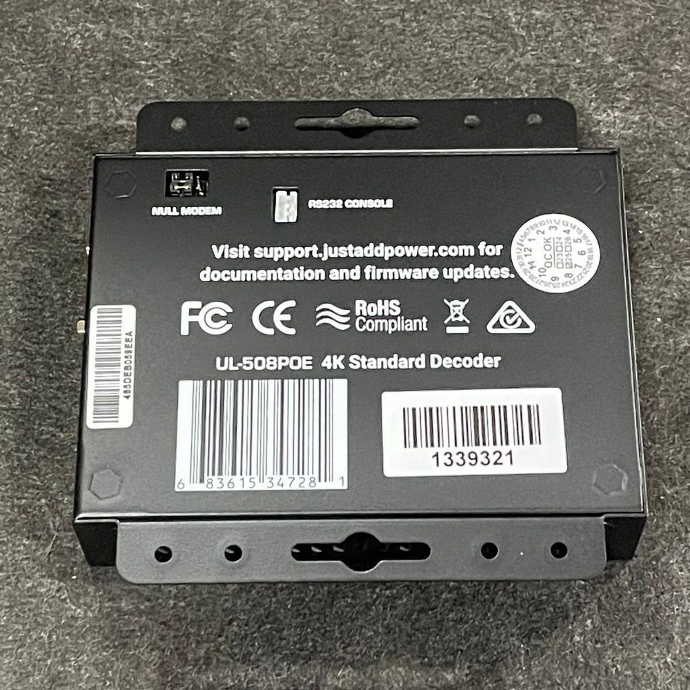 JUST ADD POWER UL-508POE 4K Standard Decoder