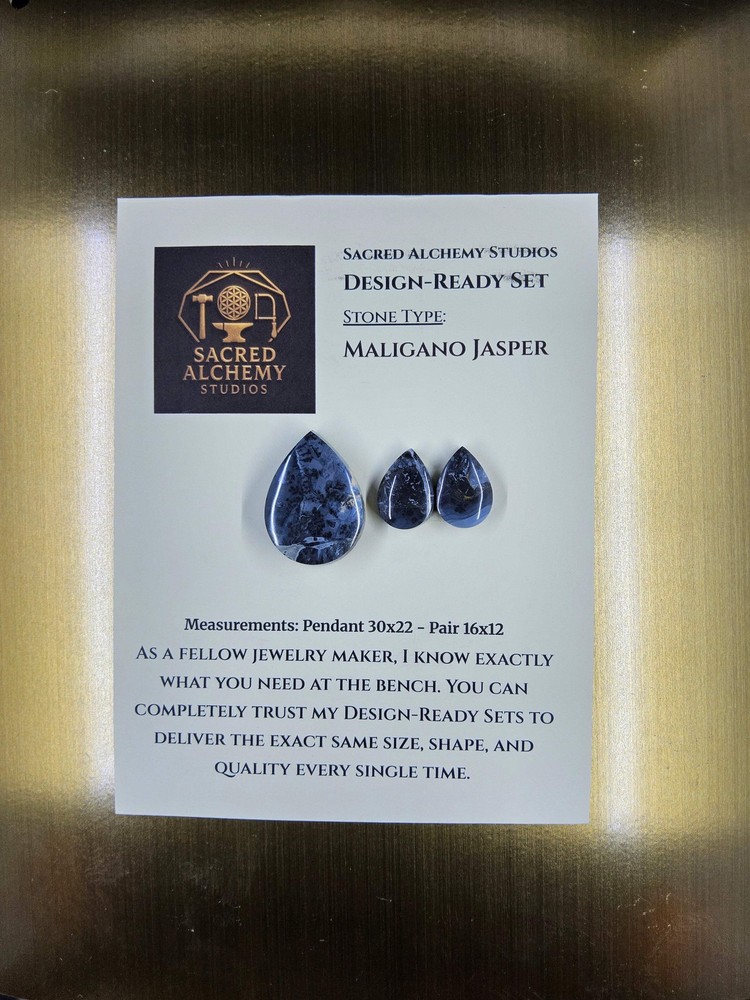 Tear Shape - Maligano Jasper - Design-Ready Set