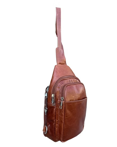 Brown Concealed Carry Sling bag / Compact Backpack