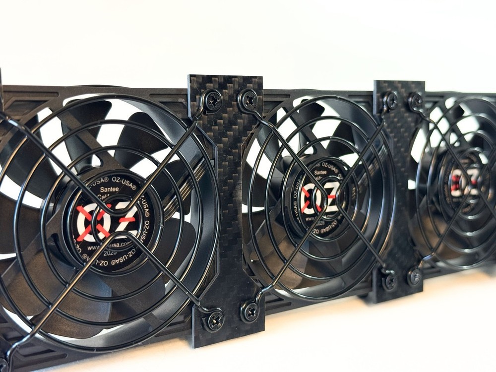 2U Rackmount Cooling Exhaust + Intake Fan Panel Quiet High-Airflow 19" Server