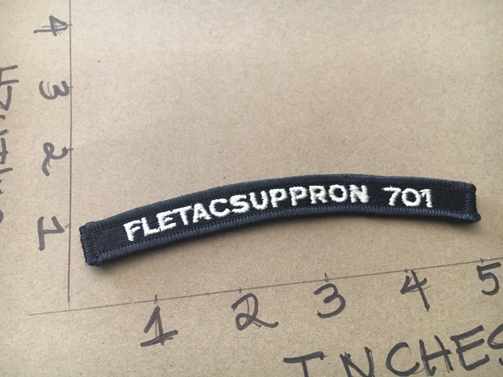 US NAVY SHOULDER STRIP TAB rocker Patch Fletacsuppron 701