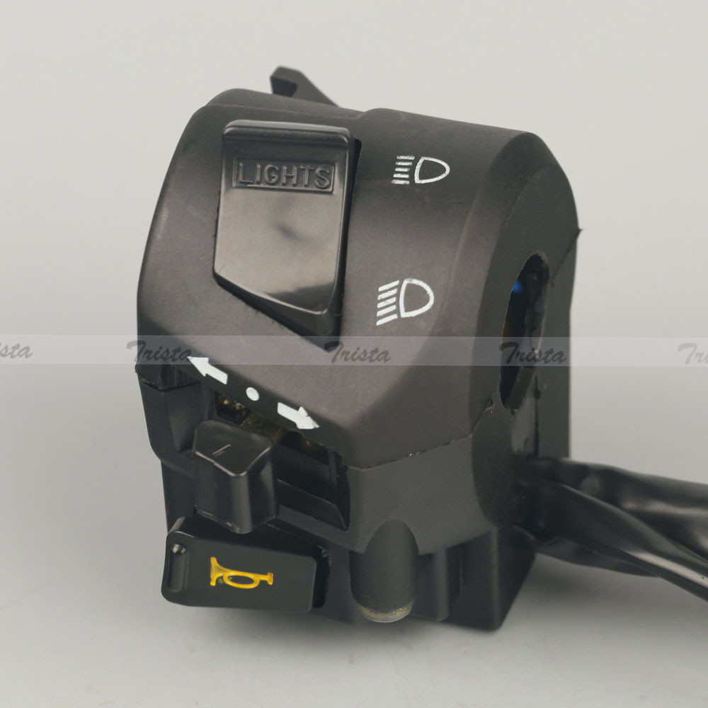 Motorcycle 7/8" Handlebar Horn Turn Signal Headlight Electrical Start Switch #C3