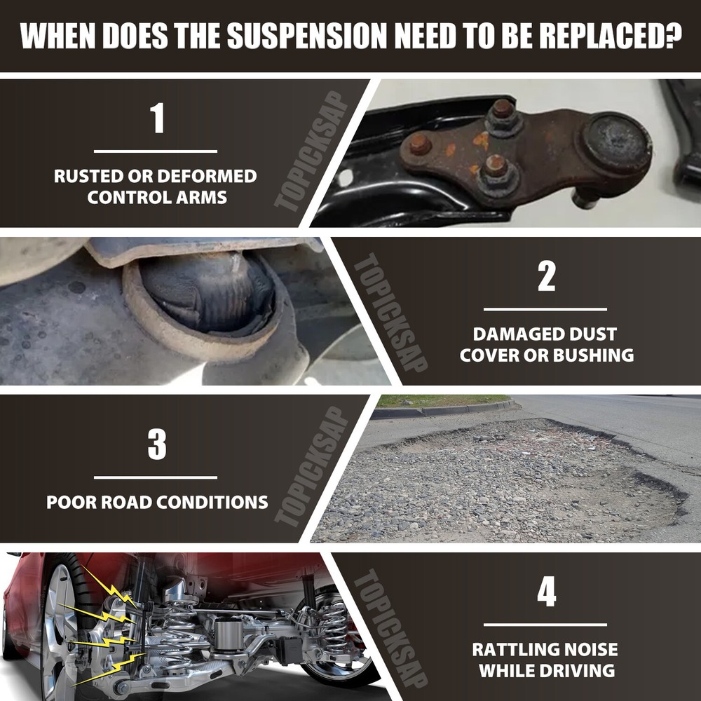 8Pc for Nissan Maxima 2009-2014 Inner Outer Tie Rod Kit Boot Front Sway Bar Link